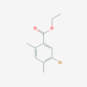 molecular formula C11H13BrO2 B3059681 Ethyl 5-bromo-2,4-dimethylbenzoate CAS No. 1131587-91-1