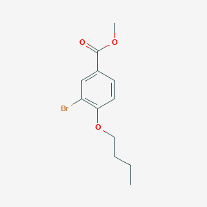 molecular formula C12H15BrO3 B3059682 Methyl 3-bromo-4-butoxybenzoate CAS No. 1131594-29-0