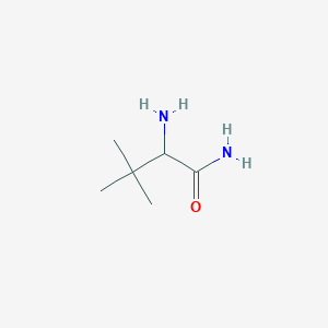 molecular formula C6H14N2O B3059684 Butanamide, 2-amino-3,3-dimethyl- CAS No. 113582-42-6