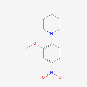 molecular formula C12H16N2O3 B3059706 1-(2-Methoxy-4-nitrophenyl)piperidine CAS No. 118450-89-8