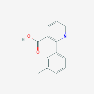 molecular formula C13H11NO2 B3059740 2-(m-Tolyl)nicotinic acid CAS No. 1226205-71-5
