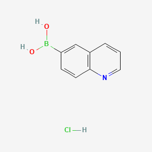 molecular formula C9H9BClNO2 B3059826 Quinolin-6-ylboronic acid hydrochloride CAS No. 1310403-86-1