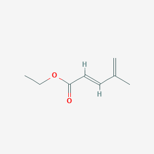 molecular formula C8H12O2 B3059842 2,4-Pentadienoic acid, 4-methyl-, ethyl ester, (E)- CAS No. 13369-24-9
