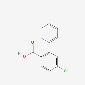 molecular formula C14H11ClO2 B3059847 4-Chloro-2-(4-methylphenyl)benzoic acid CAS No. 135070-65-4