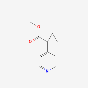 molecular formula C10H11NO2 B3059854 Methyl 1-(pyridin-4-yl)cyclopropanecarboxylate CAS No. 1354940-74-1