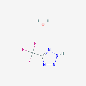 molecular formula C2H3F3N4O B3059892 5-(Trifluoromethyl)-1H-tetrazole hydrate CAS No. 1390655-10-3