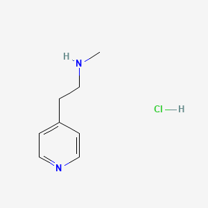 molecular formula C8H13ClN2 B3059959 N-Methyl-2-(pyridin-4-yl)ethanamine hydrochloride CAS No. 15430-49-6