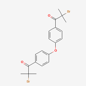 molecular formula C20H20Br2O3 B3059970 1,1'-(Oxybis(4,1-phenylene))bis(2-bromo-2-methylpropan-1-one) CAS No. 157891-77-5