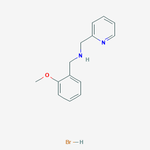 molecular formula C14H17BrN2O B3060043 (2-Methoxybenzyl)(2-pyridinylmethyl)amine hydrobromide CAS No. 1609403-53-3