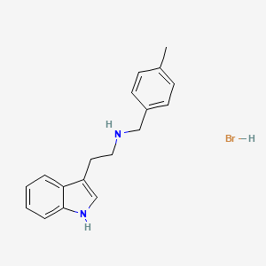 molecular formula C18H21BrN2 B3060079 [2-(1H-indol-3-yl)ethyl](4-methylbenzyl)amine hydrobromide CAS No. 1609408-94-7