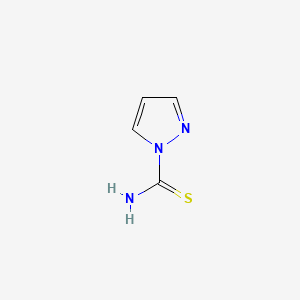 molecular formula C4H5N3S B3060129 1H-Pyrazole-1-carbothioamide CAS No. 1794-34-9