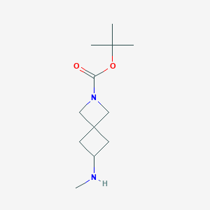 molecular formula C12H22N2O2 B3060153 tert-Butyl 6-(methylamino)-2-azaspiro[3.3]heptane-2-carboxylate CAS No. 1824024-00-1