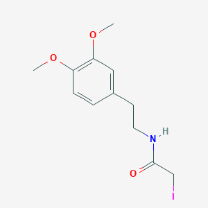 molecular formula C12H16INO3 B3060165 N-(3,4-dimethoxyphenethyl)-2-iodoacetamide CAS No. 184844-79-9