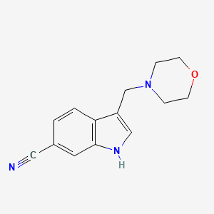 3-(Morpholinomethyl)-1H-indole-6-carbonitrile