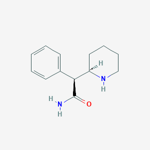 molecular formula C13H18N2O B030602 (2S)-2-Phenyl-2-[(2R)-piperidin-2-yl]acetamide CAS No. 50288-63-6