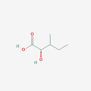 molecular formula C6H12O3 B3060227 Pentanoic acid, 2-hydroxy-3-methyl-, (2S)- CAS No. 204119-59-5