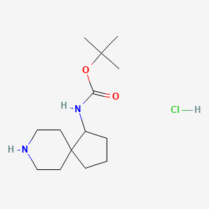 Tert-butyl 8-azaspiro[4.5]dec-1-ylcarbamate hydrochloride