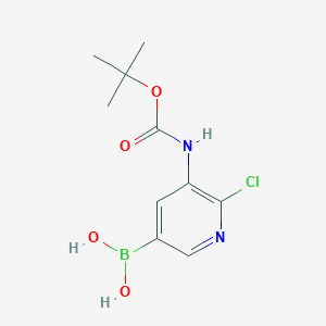 3-(t-Butoxycarbonylamino)-2-chloropyridine-5-boronic acid