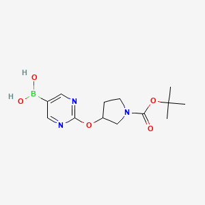 2-(1-BOC-Pyrrolidin-3-yloxy)pyrimidine-5-boronic acid