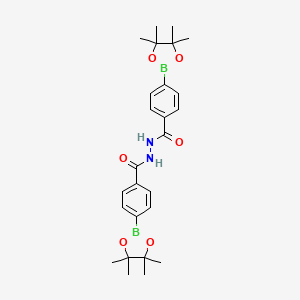 4,4'-(Hydrazine-1,2-diylbis(oxomethylene))bis(4,1-phenylene)diboronic acid, pinaool ester