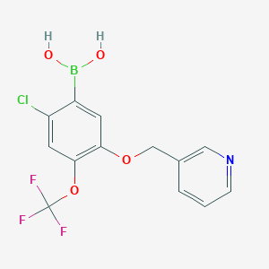 [2-Chloro-5-(pyridin-3-ylmethoxy)-4-(trifluoromethoxy)phenyl]boronic acid