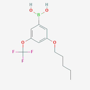 3-(Pentyloxy)-5-(trifluoromethoxy)phenylboronic acid
