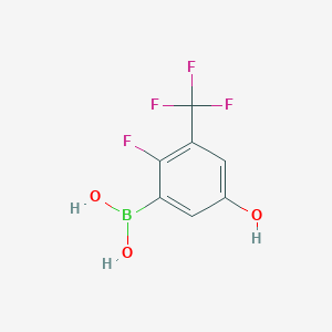 2-Fluoro-5-hydroxy-3-(trifluoromethyl)phenylboronic acid