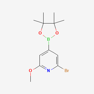 2-Bromo-6-methoxypyridine-4-boronic acid, pinacol ester