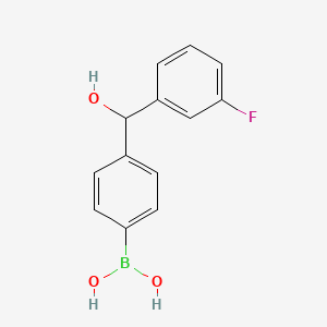 4-[(3-Fluorophenyl)(hydroxy)methyl]phenylboronic acid