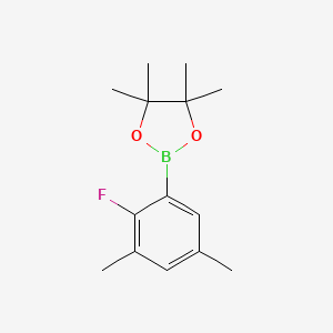 molecular formula C14H20BFO2 B3060298 2-(2-Fluoro-3,5-dimethylphenyl)-4,4,5,5-tetramethyl-1,3,2-dioxaborolane CAS No. 2096341-90-9