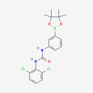 1-(2,6-Dichlorophenyl)-3-[3-(tetramethyl-1,3,2-dioxaborolan-2-yl)phenyl]urea
