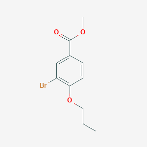 molecular formula C11H13BrO3 B3060306 Methyl 3-bromo-4-propoxybenzoate CAS No. 216965-51-4