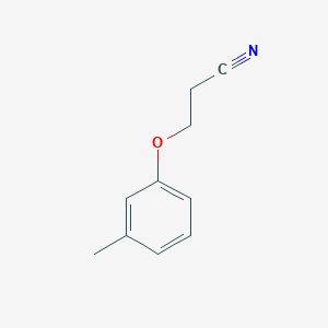 molecular formula C10H11NO B3060339 3-(3-Methylphenoxy)propanenitrile CAS No. 25268-06-8