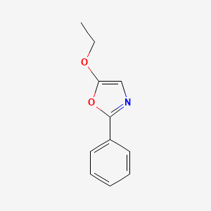 molecular formula C11H11NO2 B3060343 5-Ethoxy-2-phenyl-1,3-oxazole CAS No. 25755-93-5