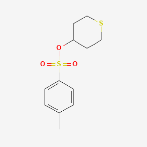 molecular formula C12H16O3S2 B3060353 Tetrahydro-2h-thiopyran-4-yl 4-methylbenzenesulfonate CAS No. 27999-97-9
