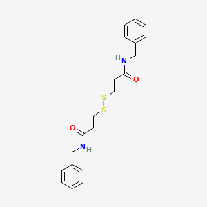 molecular formula C20H24N2O2S2 B3060355 N-benzyl-3-[[3-(benzylamino)-3-oxopropyl]disulfanyl]propanamide CAS No. 2935-91-3