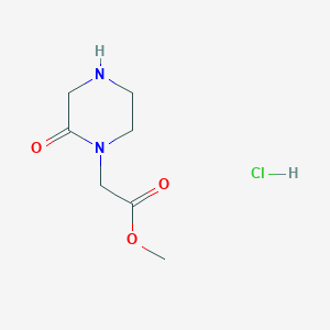 molecular formula C7H13ClN2O3 B3060391 methyl (2-oxopiperazin-1-yl)acetate hyrdochloride CAS No. 32705-78-5