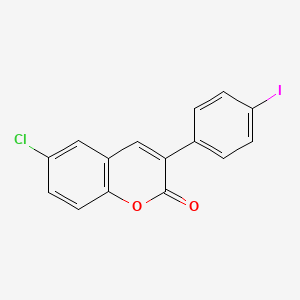 molecular formula C15H8ClIO2 B3060395 6-Chloro-3-(4-iodophenyl)-2H-chromen-2-one CAS No. 332030-55-4