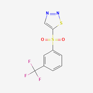 5-{[3-(Trifluoromethyl)phenyl]sulfonyl}-1,2,3-thiadiazole