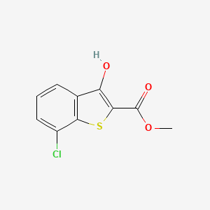 molecular formula C10H7ClO3S B3060406 Methyl 7-chloro-3-hydroxybenzo[b]thiophene-2-carboxylate CAS No. 33851-23-9