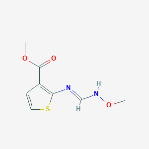 molecular formula C8H10N2O3S B3060407 methyl 2-[(E)-N'-methoxyimidamido]thiophene-3-carboxylate CAS No. 338750-41-7