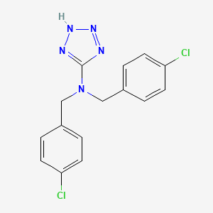 N,N-Bis(4-chlorobenzyl)-1H-1,2,3,4-tetraazol-5-amine