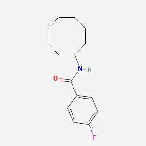 molecular formula C15H20FNO B3060412 N-cyclooctyl-4-fluorobenzamide CAS No. 339018-60-9