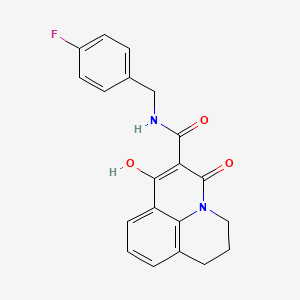 N-(4-fluorobenzyl)-7-hydroxy-5-oxo-2,3-dihydro-1H,5H-pyrido[3,2,1-ij]quinoline-6-carboxamide