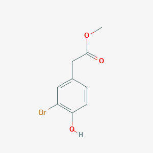 molecular formula C9H9BrO3 B3060420 Methyl 2-(3-bromo-4-hydroxyphenyl)acetate CAS No. 34918-57-5