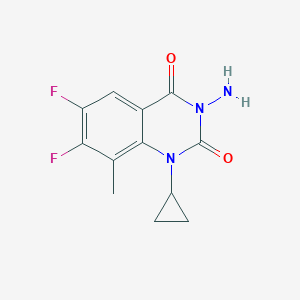 2,4(1H,3H)-Quinazolinedione, 3-amino-1-cyclopropyl-6,7-difluoro-8-methyl-