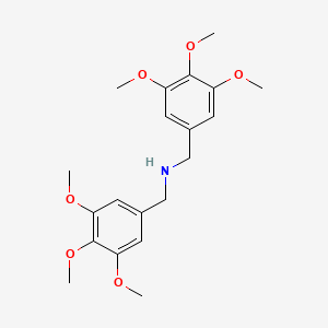 molecular formula C20H27NO6 B3060424 Dibenzylamine, 3,4,5,3',4',5'-hexamethoxy- CAS No. 35146-75-9