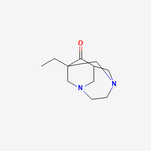 B3060425 1-Ethyl-3,6-diazatricyclo[4.3.1.1~3,8~]undecan-9-one CAS No. 351996-17-3