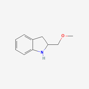 molecular formula C10H13NO B3060438 2-(Methoxymethyl)indoline CAS No. 365250-59-5