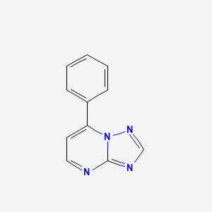 molecular formula C11H8N4 B3060456 7-phenyl-[1,2,4]triazolo[1,5-a]pyrimidine CAS No. 39573-72-3